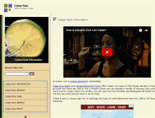 Tablet Screenshot of cubanrum.com